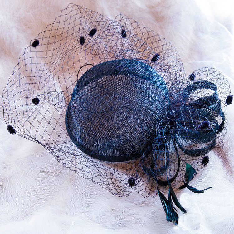 Vintage Bridal Flower Feathers Fascinator Wedding Accessories Prom Party Black Gauze Hats Face Veils