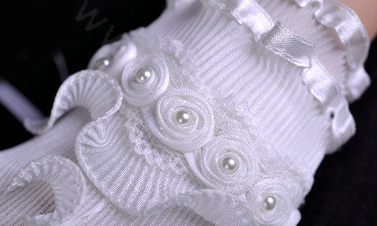Vintage Romantic Rose Lace Flower Pearl Bridal Wristlet Wedding Dress Perform Bracelet Accessories