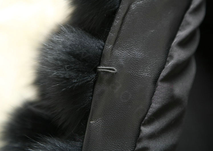 Calssic Luxury Genuine Real Whole Fox Fur Vest Fashion Women Medium-long Fur Gliet - Black