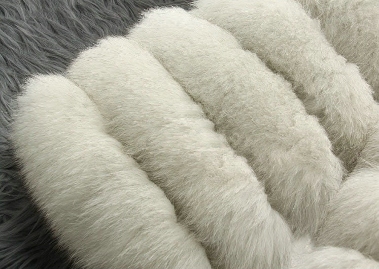 Extre Luxury Genuine Real Whole Fox Fur Coats Fashion Women Medium-long Fur Outerwear - White