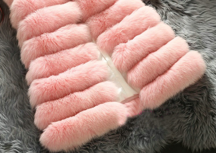 Extre Luxury Genuine Real Whole Fox Fur Vest Fashion Women Medium-long Fur Waistcoat - Pink