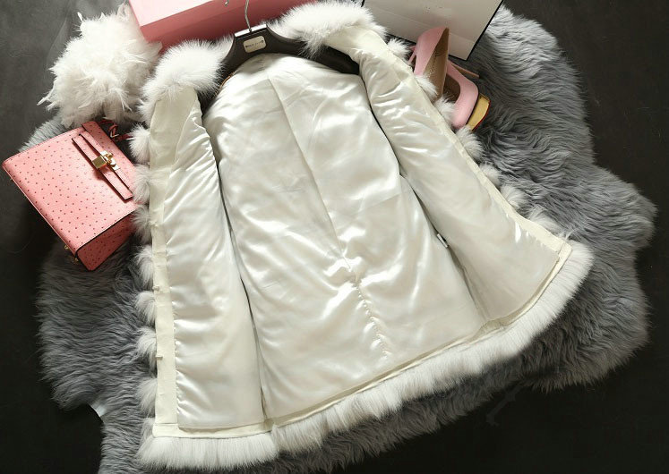 Extre Luxury Genuine Real Whole Fox Fur Vest Fashion Women Medium-long Fur Waistcoat - White