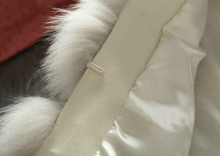 Extre Luxury Genuine Real Whole Fox Fur Vest Fashion Women Medium-long Fur Waistcoat - White