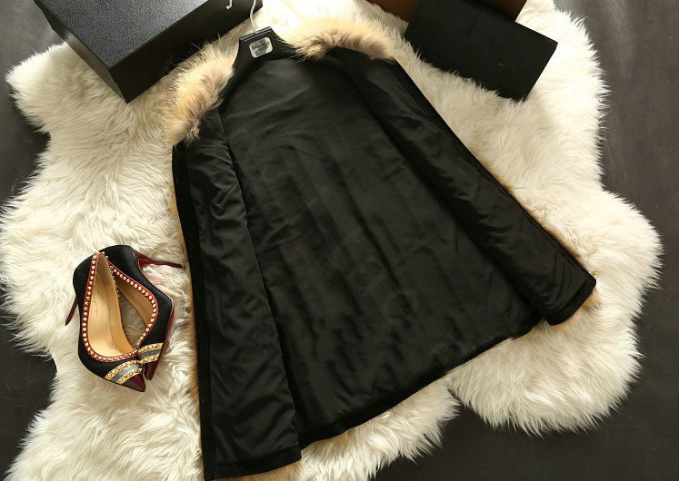 Luxury Genuine Real Whole Raccoon Fur Vest Fashion Women Medium-long Fur Gliet - Brown