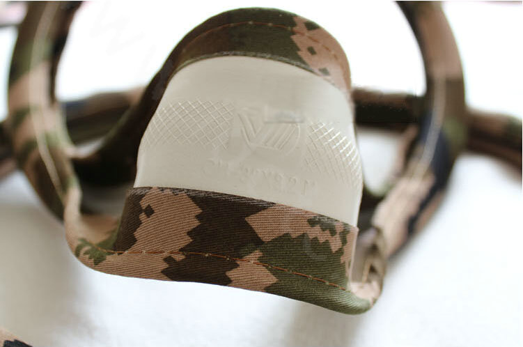 Calssic Man Camo Cloth Auto Grip Steering Wheel Covers 15 inch 38CM - Green Beige