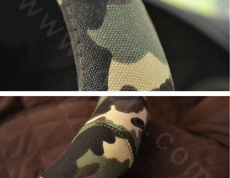 Calssic Man Camo Flax Car Steering Wheel Covers 15 inch 38CM Four Seasons General - Yellow