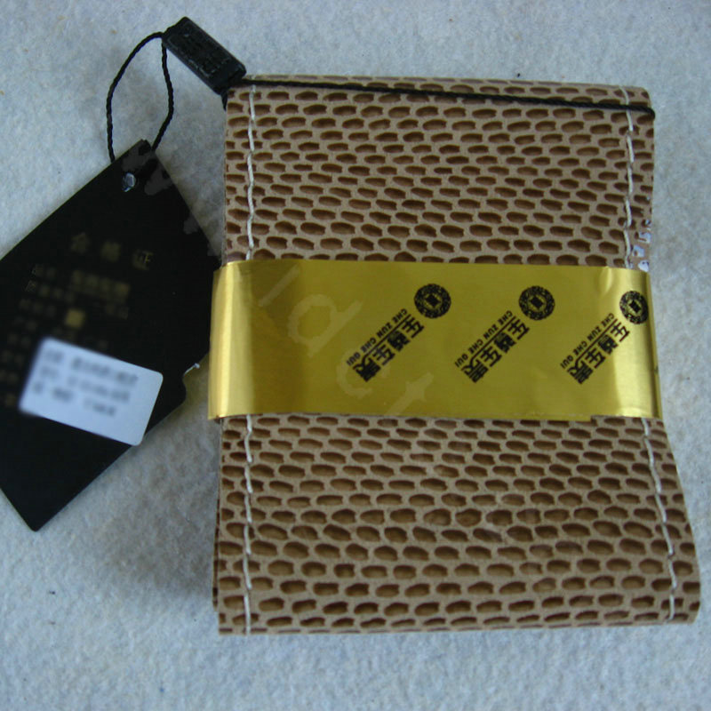 DIY Car Steering Wheel Covers Genuine Leather Snake Skin Hand Sewing 15 inch 38CM - Beige