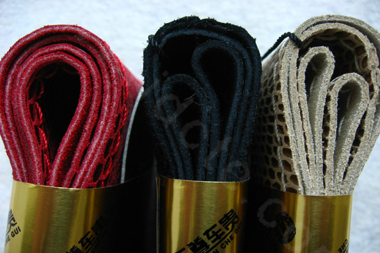 DIY Car Steering Wheel Covers Genuine Leather Snake Skin Hand Sewing 15 inch 38CM - Red