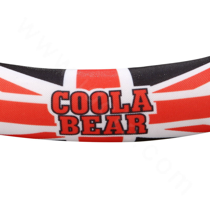 Fashion British Series Flag Stars Print Car Steering Wheel Covers 15 inch 38CM - Black Blue