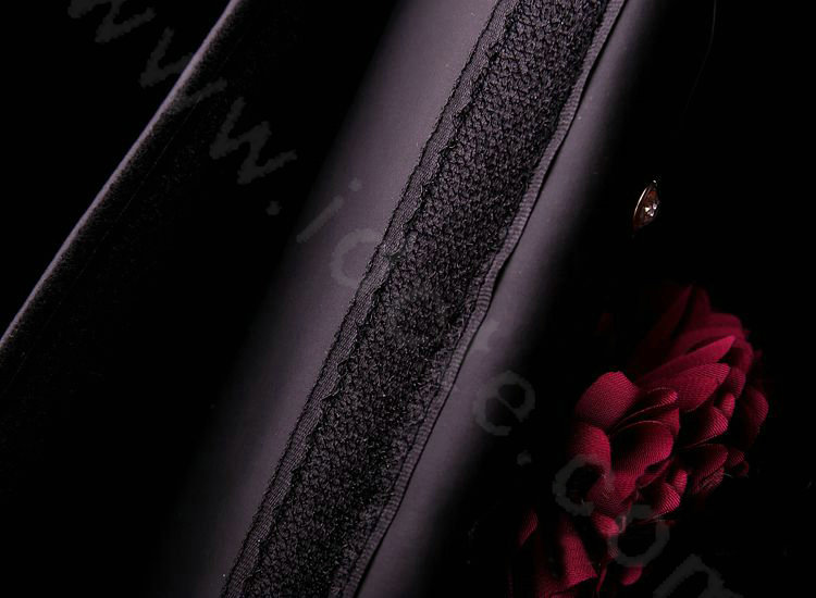 Luxury Flower Rhinestone Leather Car Seat Safety Belt Covers Interior Decoration 2pcs - Rose