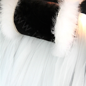 Luxury Genuine Wool With For Fur Auto Neck Safety Pillow Car Accessories 1pcs - Black