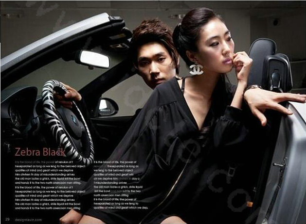 Luxury Zebra Print Polyurethane Car Steering Wheel Covers 15 inch 38CM - White Black