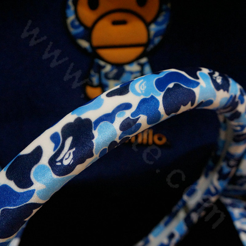 New Man Winter Plush Camo Car Steering Wheel Covers 15 inch 38CM - Blue