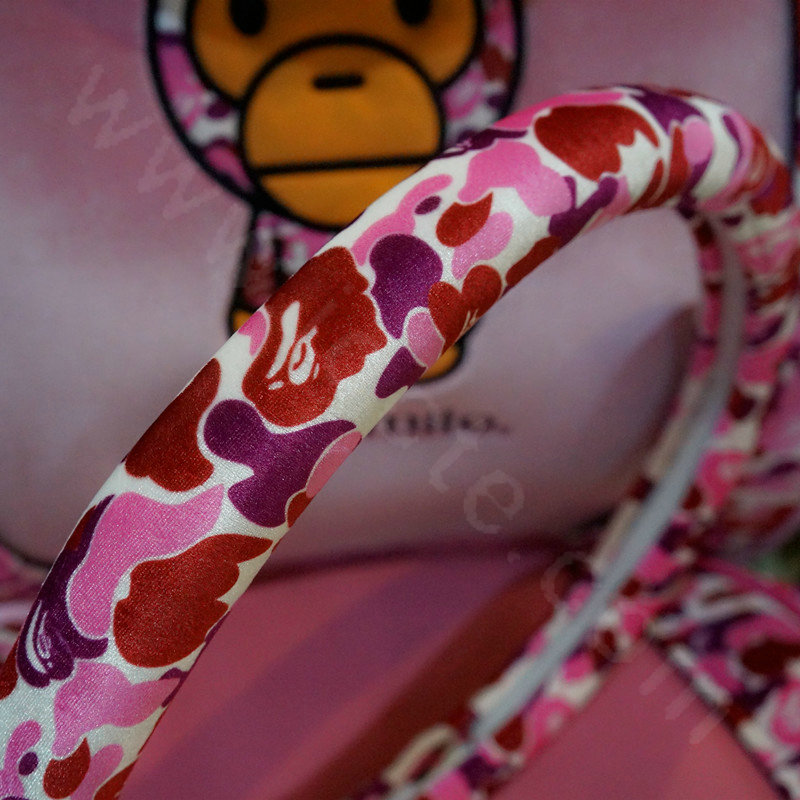 New Women Winter Plush Camo Car Steering Wheel Covers 15 inch 38CM - Pink