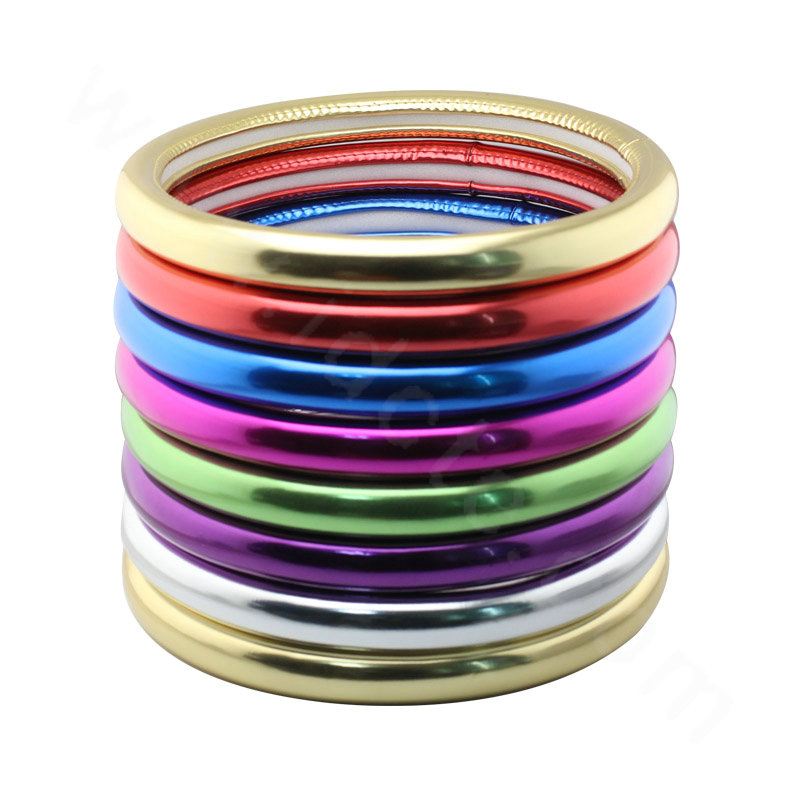 Personality Plating PU Leather Car Steering Wheel Covers 15 inch 38CM - Red