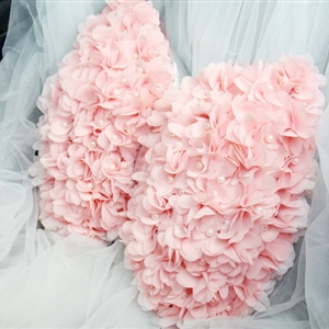 Romantic Lace Flower Pearl Car Lumbar Pillow Leather Back Support Cushion 1pcs - Pink