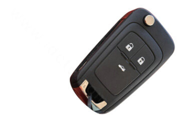 Fashion Genuine Leather Crocodile Grain Auto Key Bags Fold for Chevrolet Cruze - Black
