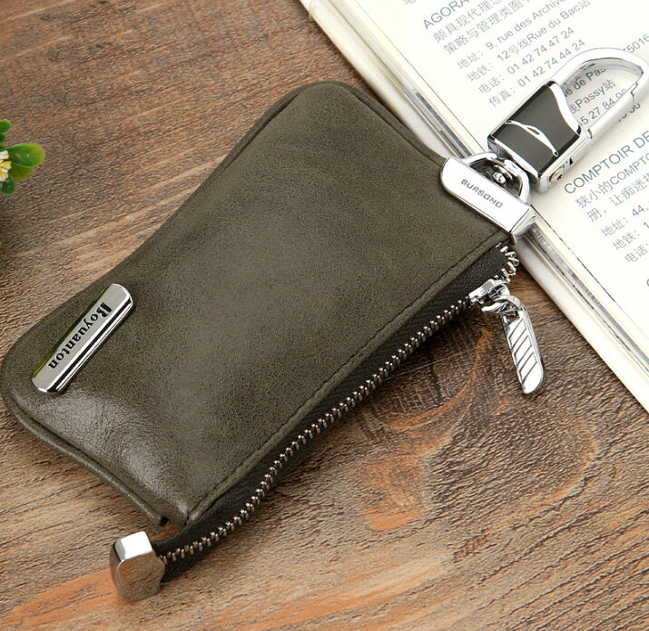 Import Universal Genuine Leather Auto Key Bags - Green