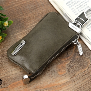 Import Universal Genuine Leather Auto Key Bags - Green