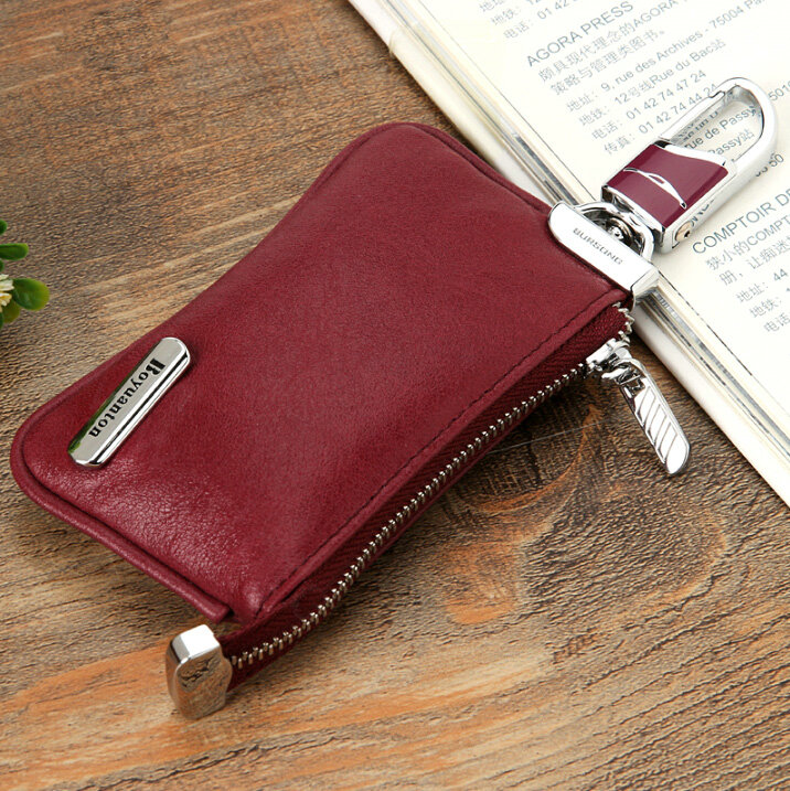 Import Universal Genuine Leather Auto Key Bags - Rose