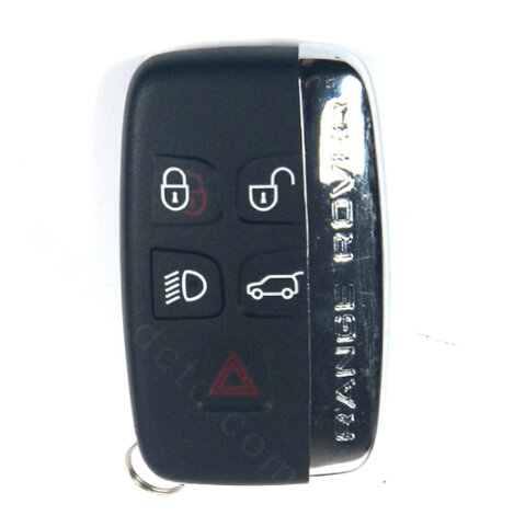 Personalized Genuine Leather Auto Key Bags Smart for Land Rover Discovery4 - Black Red