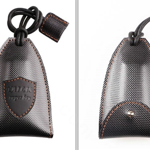 Special Universal Genuine Leather Snakeskin Auto Key Bags - Black