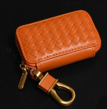 Special Universal Genuine Leather Square Auto Key Bags - Yellow