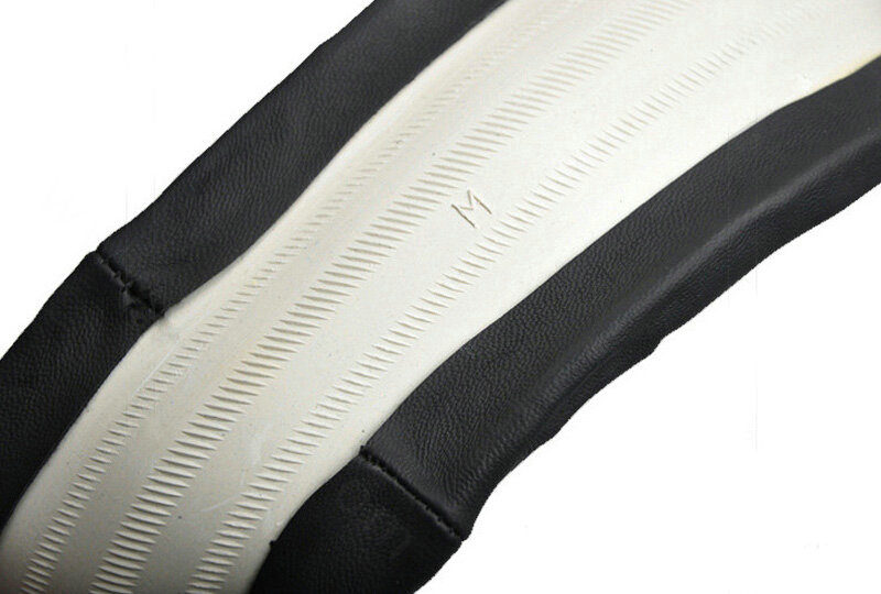 Cool Car Steering Wheels Covers Genuine Sheepskin Leather 15 Inch 38CM - Beige