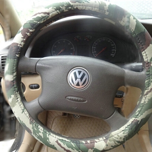Cool Man Wave Camo Cloth Auto Steering Wheel Covers 15 inch 38CM - Green