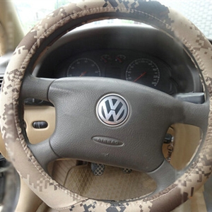 Cool Man Wave Camo Cloth Car Steering Wheel Covers 15 inch 38CM - Beige
