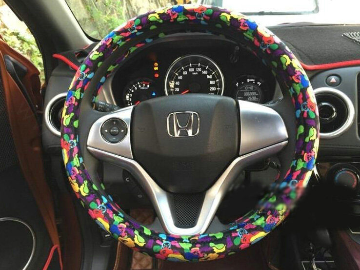 Cool Man Wave Camo Cloth Car Steering Wheel Covers 15 inch 38CM - Color