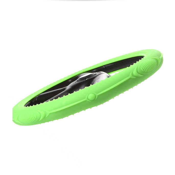 Cooling Colorful Green Rubber Car Steering Wheel Cover 15 Inch 38CM - Green