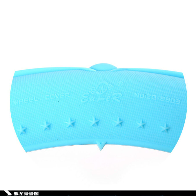 Cooling Colorful Green Rubber Car Steering Wheel Cover 15 Inch 38CM - Orange