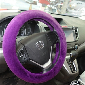 Discount Car Steering Wheel Covers Velvet 15 Inch 38CM - Purple