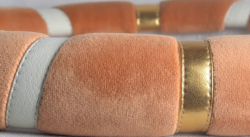 Fringe Auto Steering Wheel Covers Velvet 15 Inch 38CM - Black