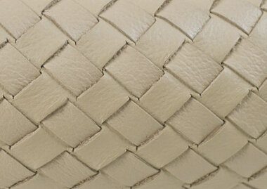 High Quality Car Steering Wheel Covers Genuine Leather 15 Inch 38CM - Beige