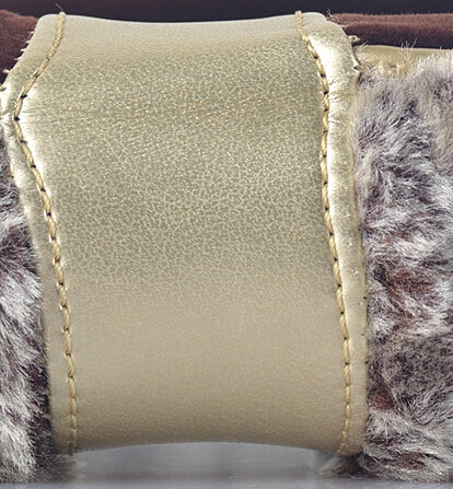 Personalized Auto Steering Wheel Covers Velvet 15 Inch 38CM - Brown