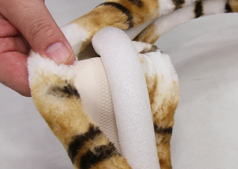 Classic Cow Print Car Steering Wheel Covers Velvet 15 Inch 38CM - Yellow