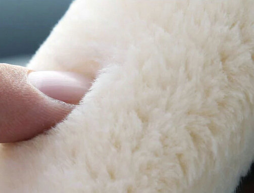 Classic Leopard Print Auto Steering Wheel Wrap Velvet 15 Inch 38CM - Grey