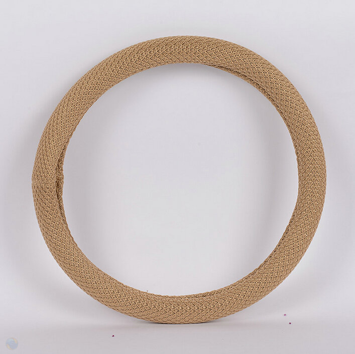 Colorful Fun Car Steering Wheel Wrap Ice Silk 15 Inch 38CM - Gold