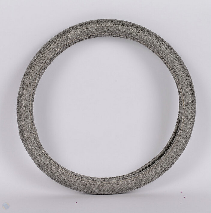 Colorful Fun Car Steering Wheel Wrap Ice Silk 15 Inch 38CM - Grey