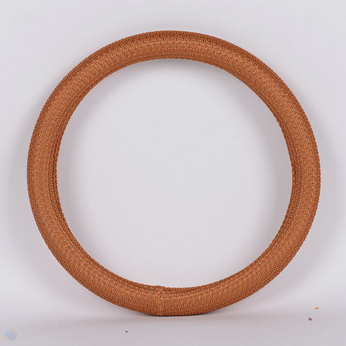 Colorful Fun Car Steering Wheel Wrap Ice Silk 15 Inch 38CM - Orange