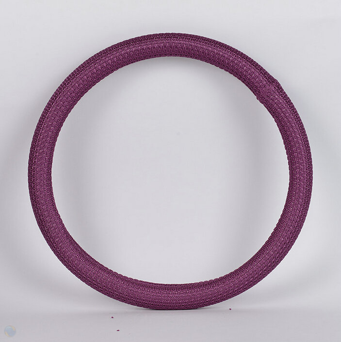 Colorful Fun Car Steering Wheel Wrap Ice Silk 15 Inch 38CM - Purple