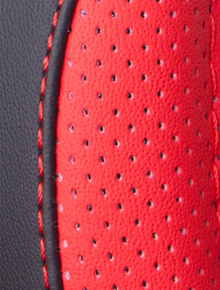 Cooling Car Steering Wheel Wrap PVC 15 Inch 38CM - Black Purple