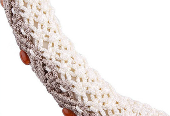 Discount Beaded Car Steering Wheel Cover Ice Silk 15 Inch 38CM - Grey