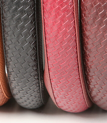 Elegant Car Steering Wheel Covers PU Leather 15 Inch 38CM - Red