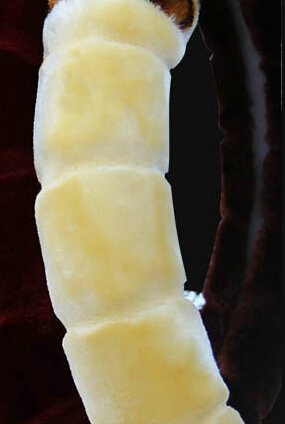 Fluffy Leopard Print Car Steering Wheel Wrap Velvet 15 Inch 38CM - Beige