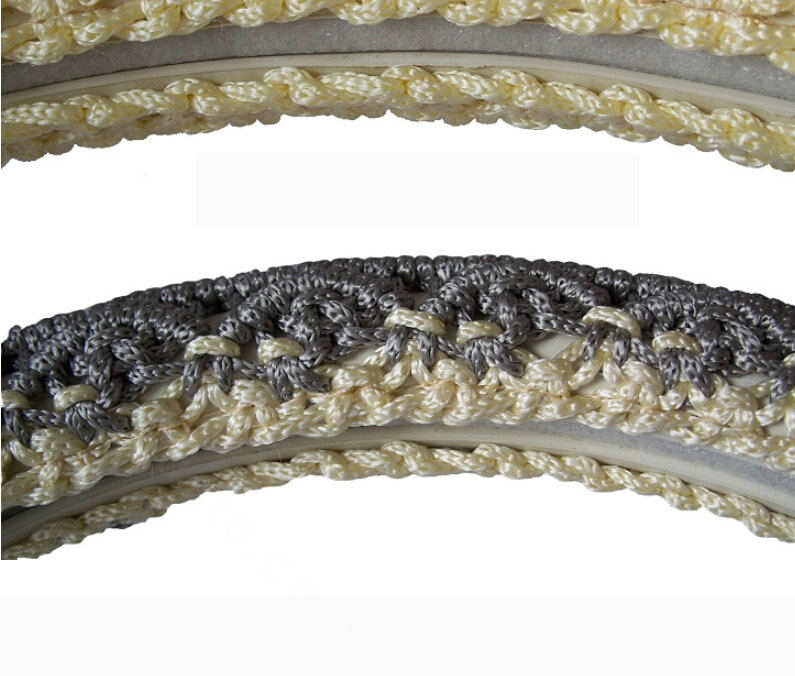 Unique Beaded Car Steering Wheel Cover Ice Silk 15 Inch 38CM - Grey