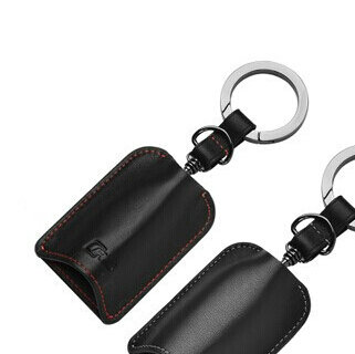 High Quality Genuine Leather Car Key Bags Smart for Audi A6 - Red
