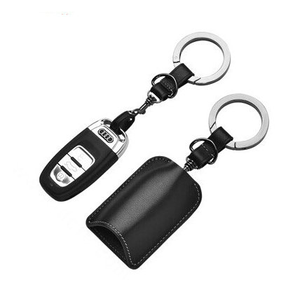 High Quality Genuine Leather Car Key Bags Smart for Audi A7 - White